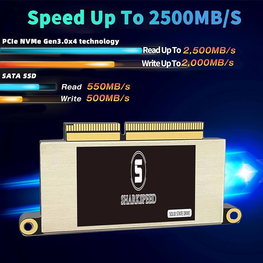 Amazon.com: S SHARKSPEED SSD 1TB NVMe Replacement for MacBook Pro