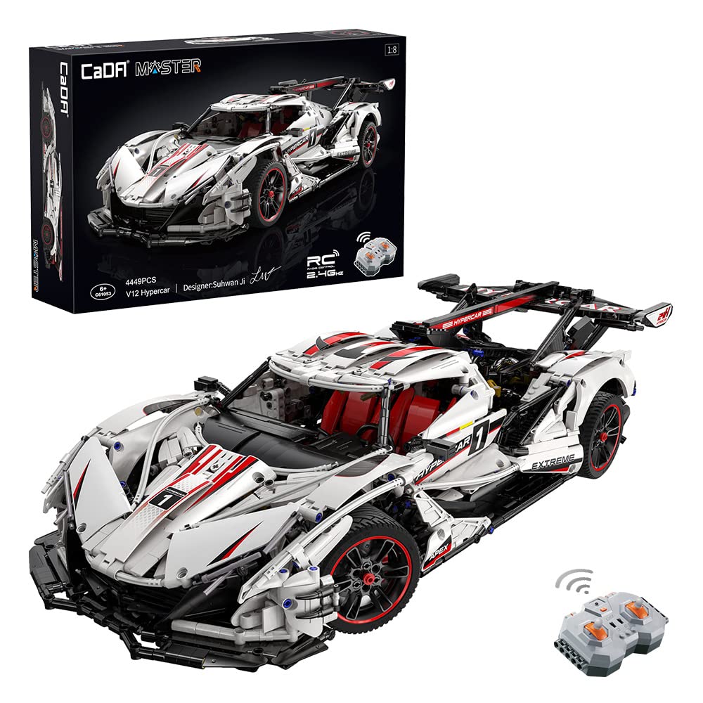 Amazon.co.jp: CaDA 動くブロックキット ラジコン スーパーカー 4,449