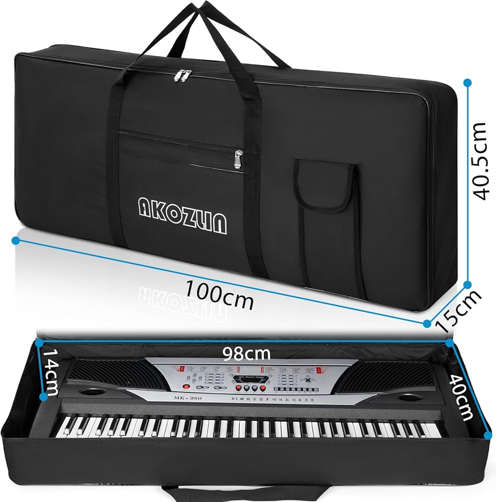 Amazon | AKOZLIN 61鍵用 キーボードケース キーボードバッグ 電子