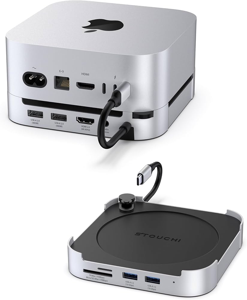 Amazon.com: Mac mini M4 Dock with NVMe SATA SSD Enclosure, Stouchi