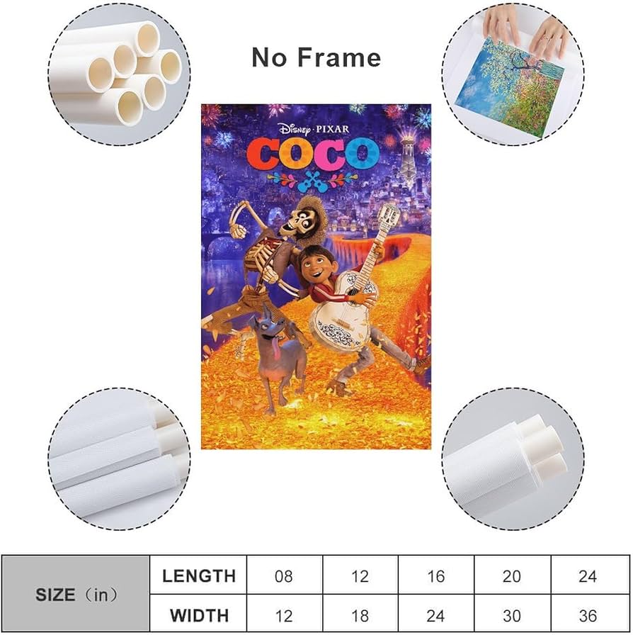 Amazon.co.jp: リメンバーミー(映画)絵画 キャンバス プリント 部屋