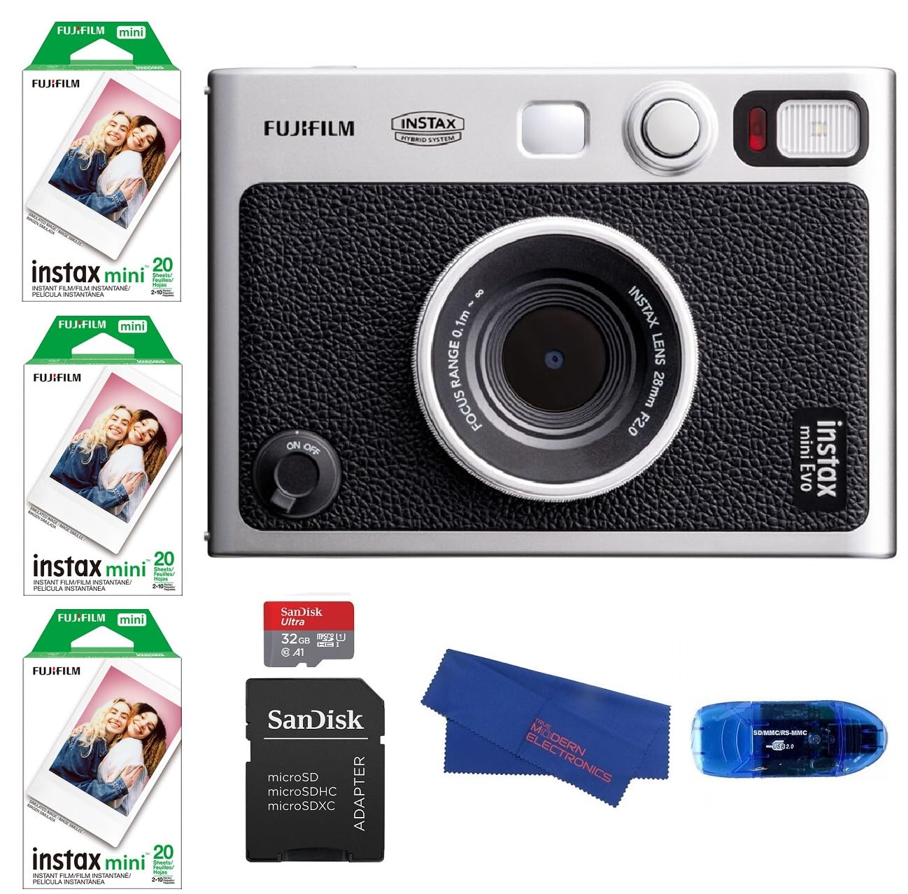Amazon.com : Fujifilm INSTAX MINI EVO Hybrid Instant Camera (Black