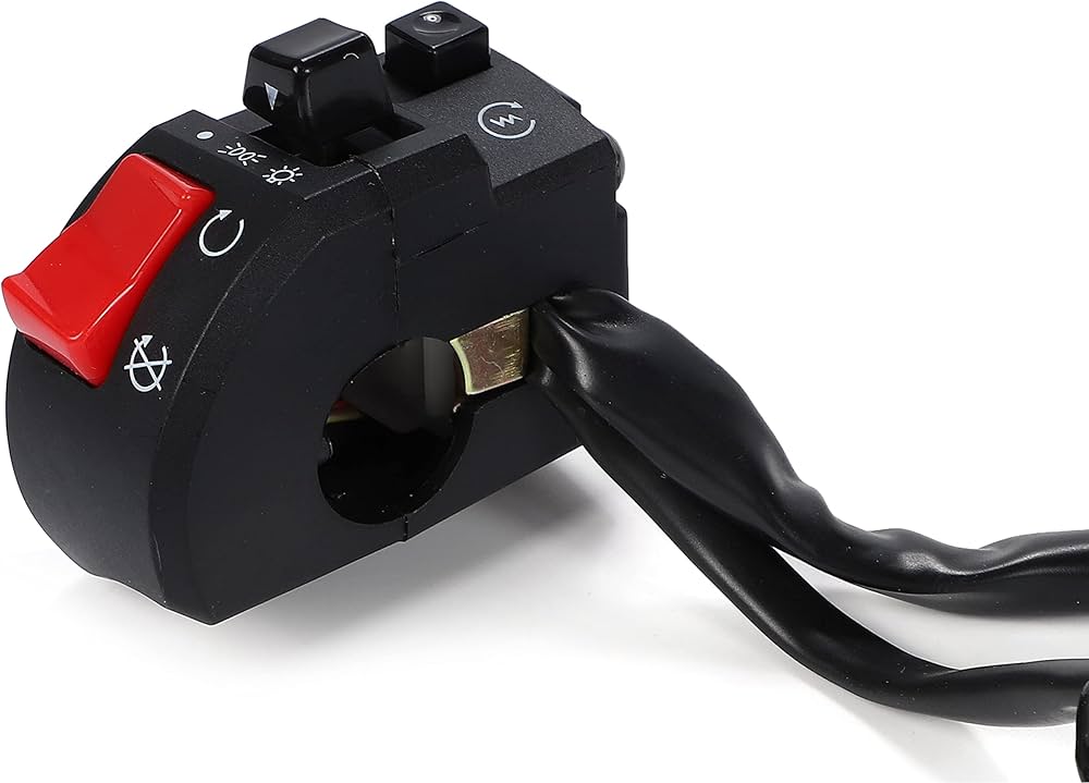Amazon.co.jp: バイク ハンドル スイッチ ボックス 左右 汎用 多機能