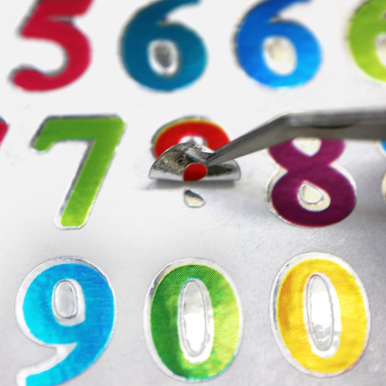 Amazon.co.jp: 数字シール ミックス カラフル ナンバー 1シート66枚×10
