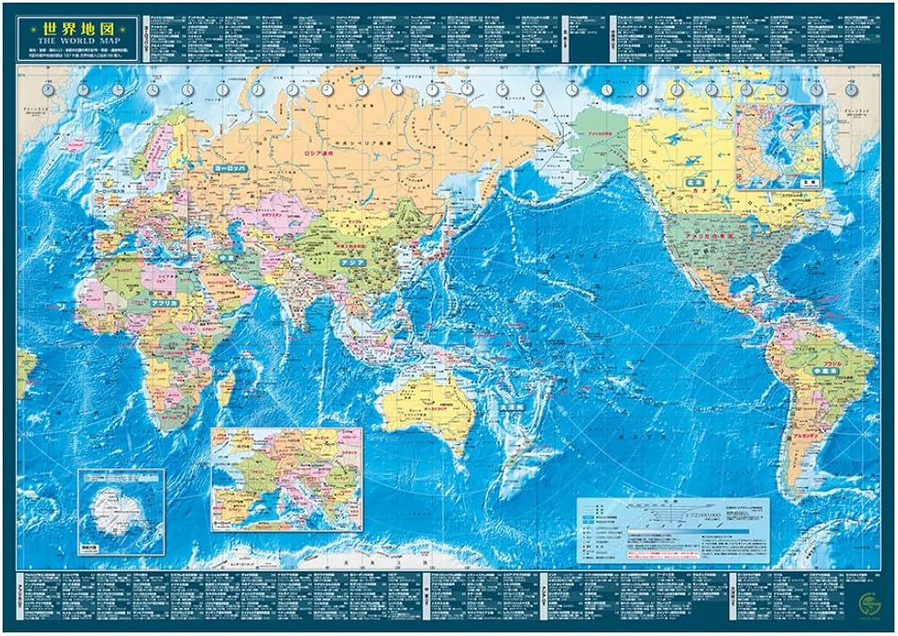 Amazon | 東京カートグラフィック 世界地図 A2 MPWA | 地図 | 文房具