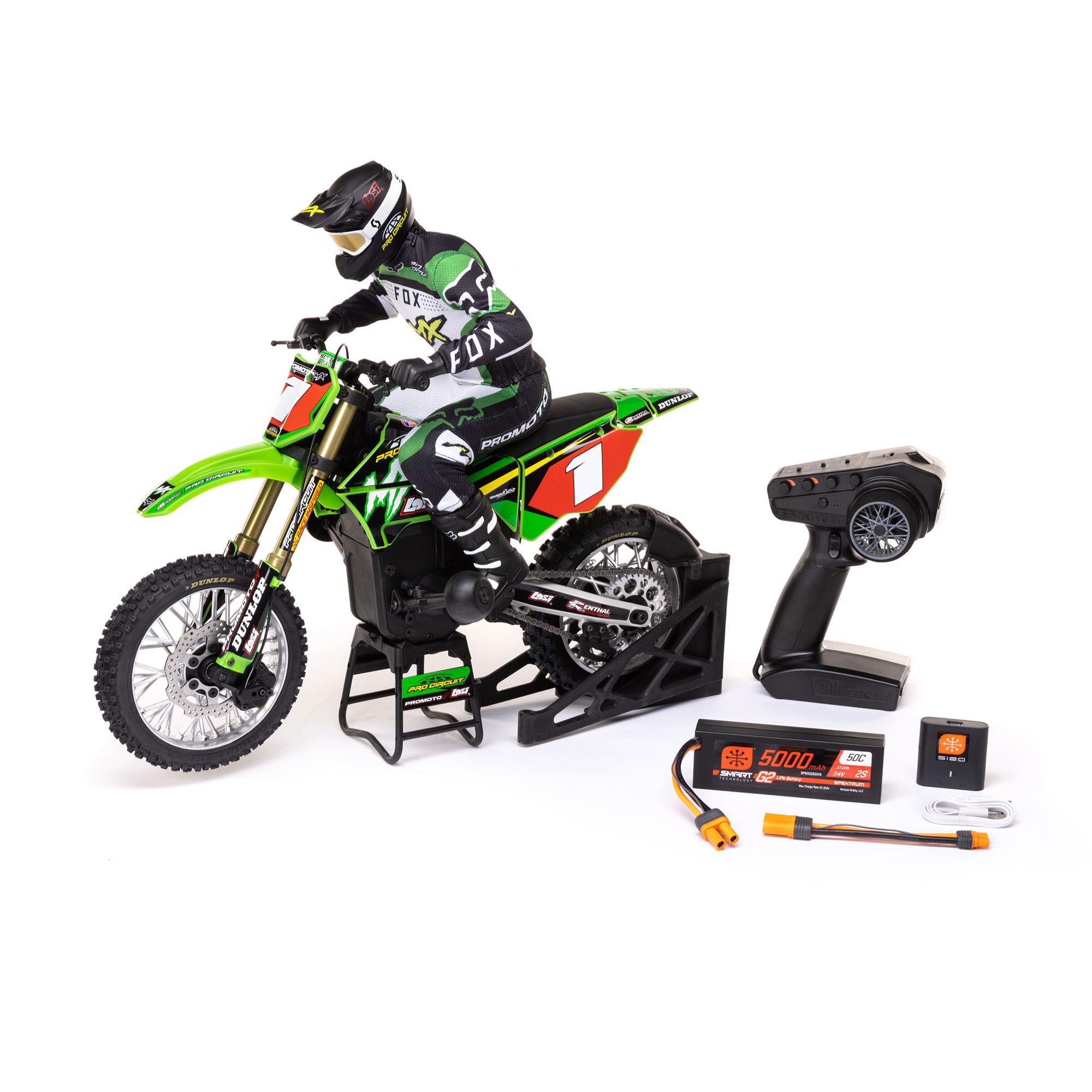 Amazon.com: Losi RC Motorcycle Promoto-MX 1/4 Motorcycle Ready-to