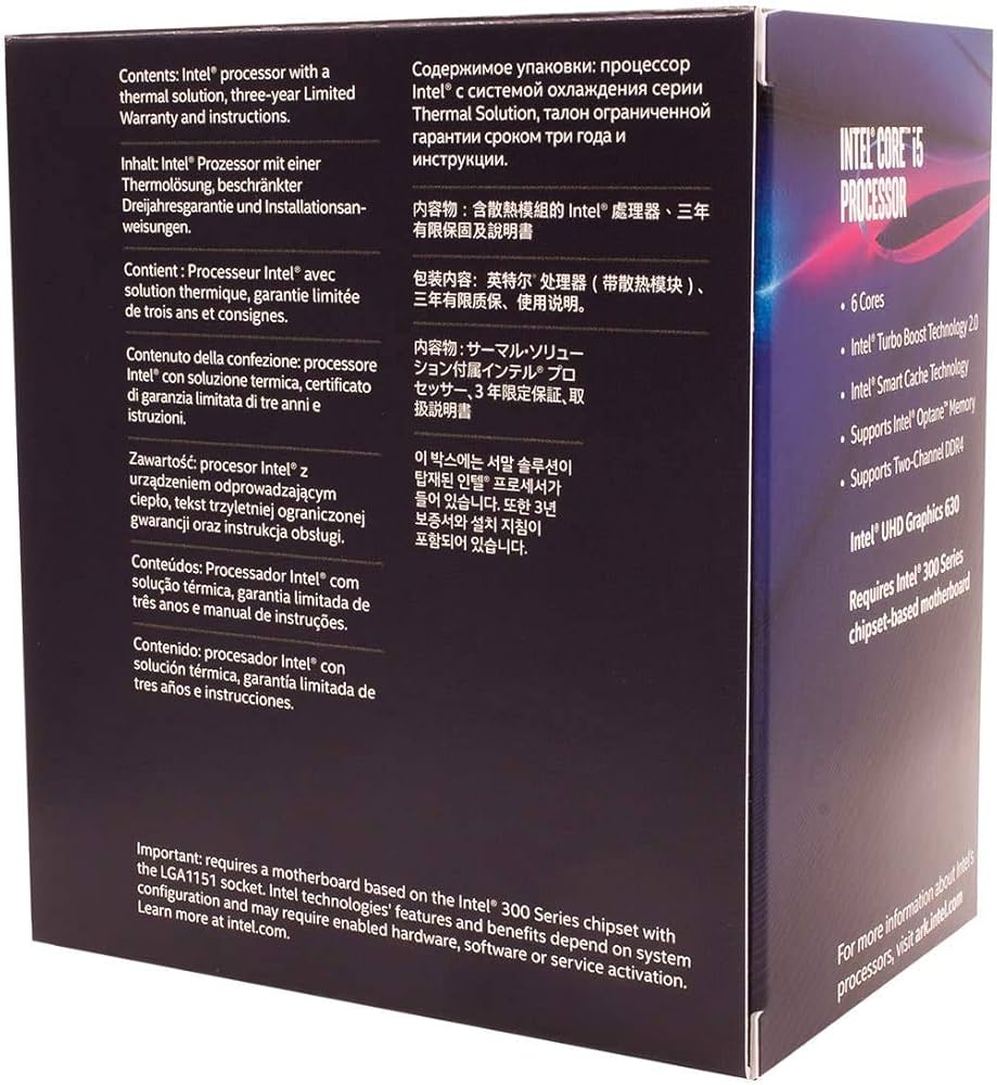 Amazon | Intel CPU Core i5-8400 2.8GHz 9Mキャッシュ 6コア/6