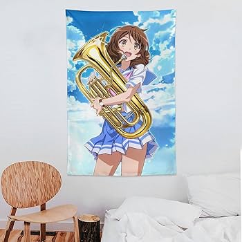 Amazon.co.jp: タペストリー 響け!ユーフォニアム 黄前久美子 布