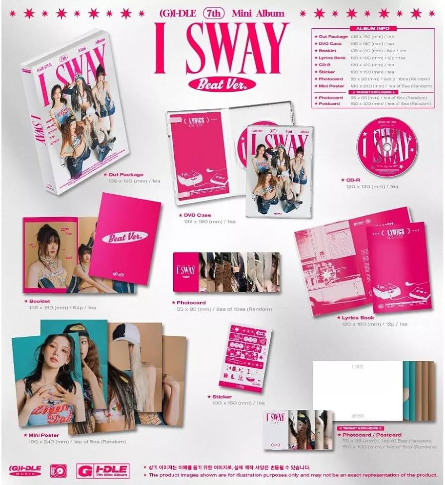 Amazon.com: Generic (G) I-DLE 7th Mini Album [I SWAY] Photobook