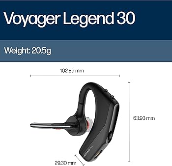 Amazon.com: Poly Voyager Legend 30 - Bluetooth Headphones with Mic