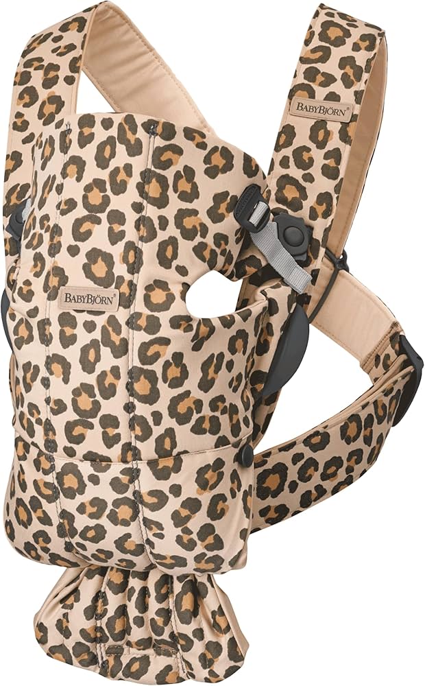 Amazon.com: BabyBjörn Baby Carrier Mini, Cotton, Beige/Leopard