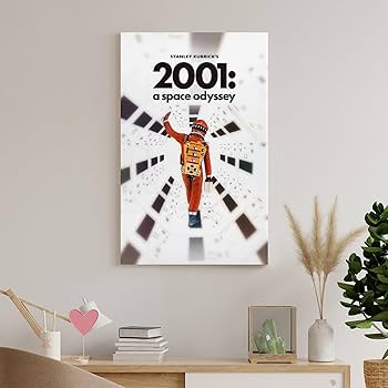 Amazon.co.jp: 2001年：宇宙の旅のSF映画の名ポスター キャンバス