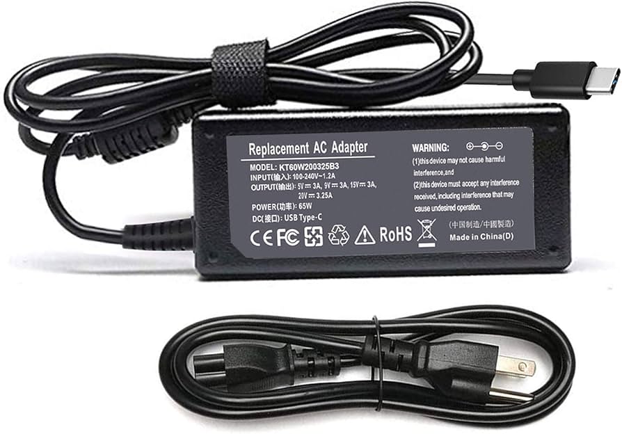 Amazon.com: 65W 45W USB C Charger for Dell Chromebook 3100 5190