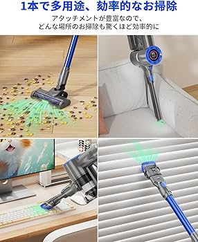Amazon | 掃除機 コードレス【2026革新版・超強吸引・静音・軽量・自立