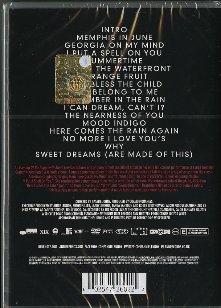 アニー・レノックス プロモDVD - ミュージック一 番 安い