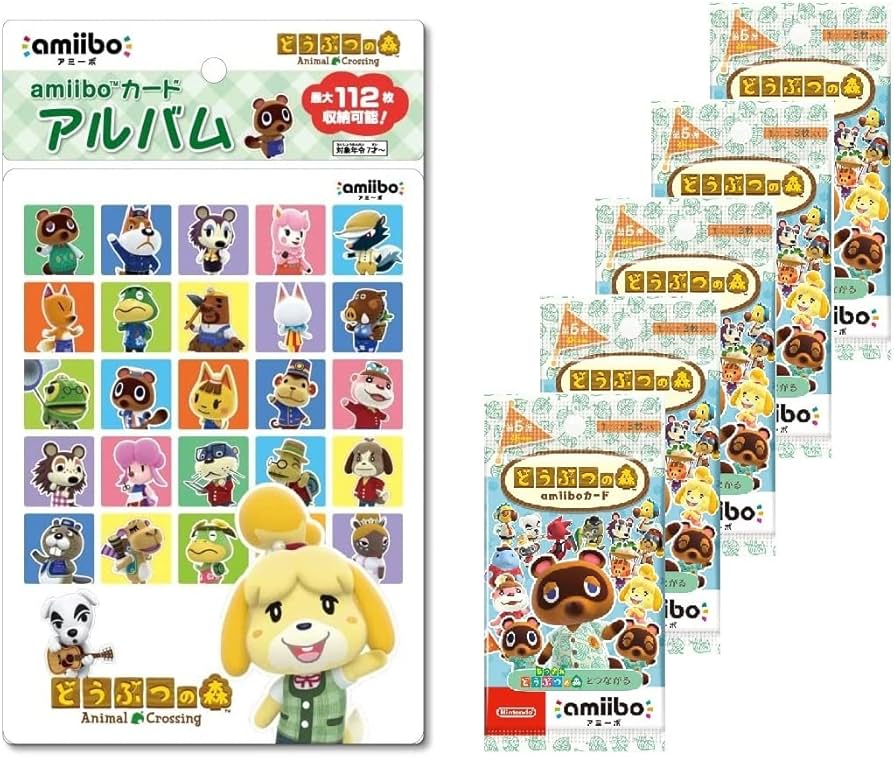 Amazon | どうぶつの森amiiboカード 第5弾 (5パック)+ amiiboカード