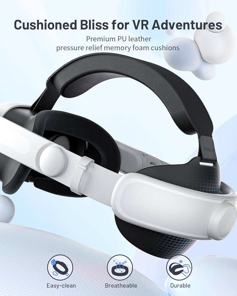 Amazon.com: Zybervr Head Strap for Meta Quest 3S/Quest 3 Comfort