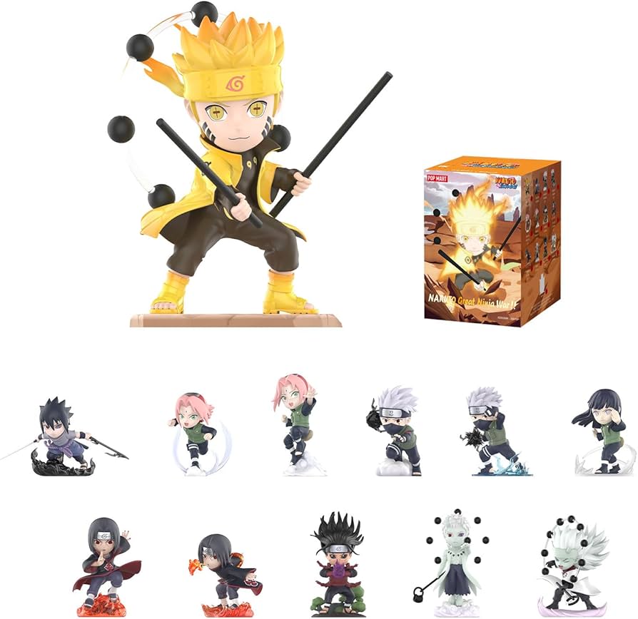 Amazon.com: POP MART Naruto Ninkai Taisen Series Figures, Blind