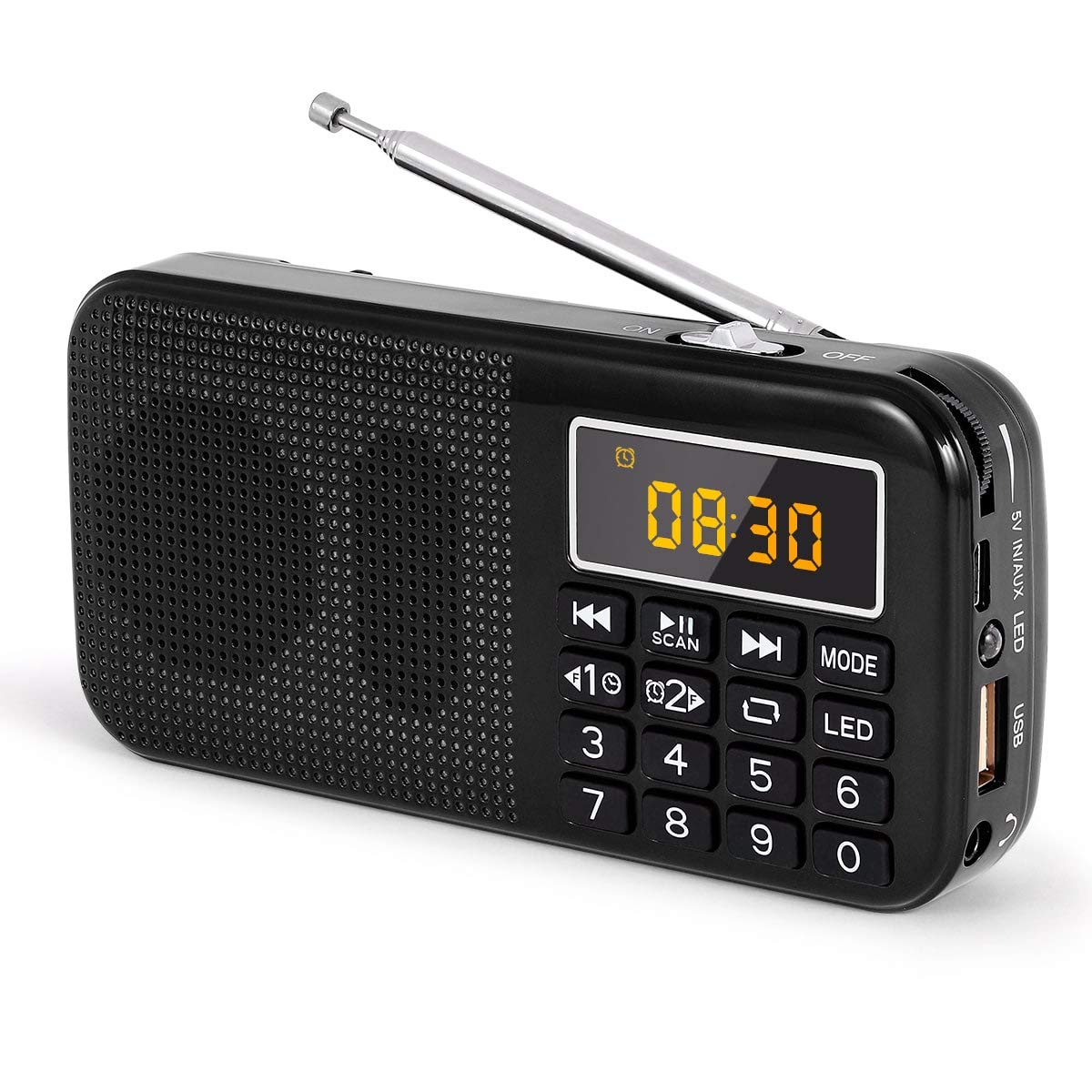 Amazon.co.jp: J-725 携帯 ラジオ 充電式 ワイドfm（FMのみ対応