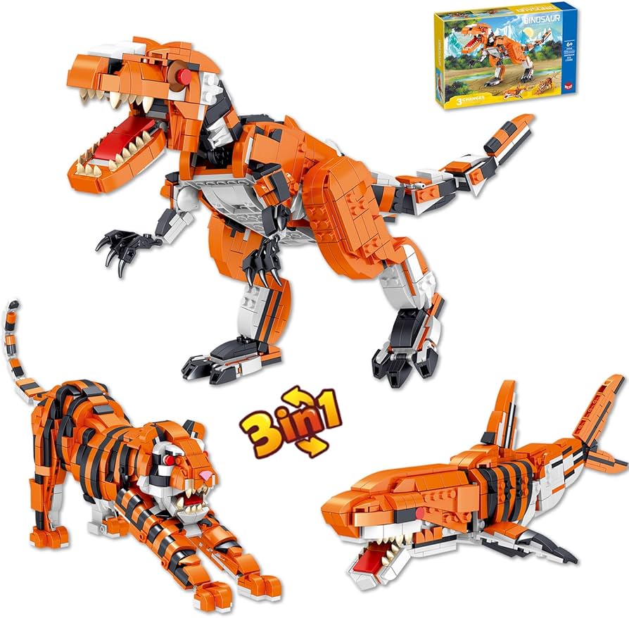 Amazon.com: CAXIMSY Creator 3 in 1 Animals Mini Building Block