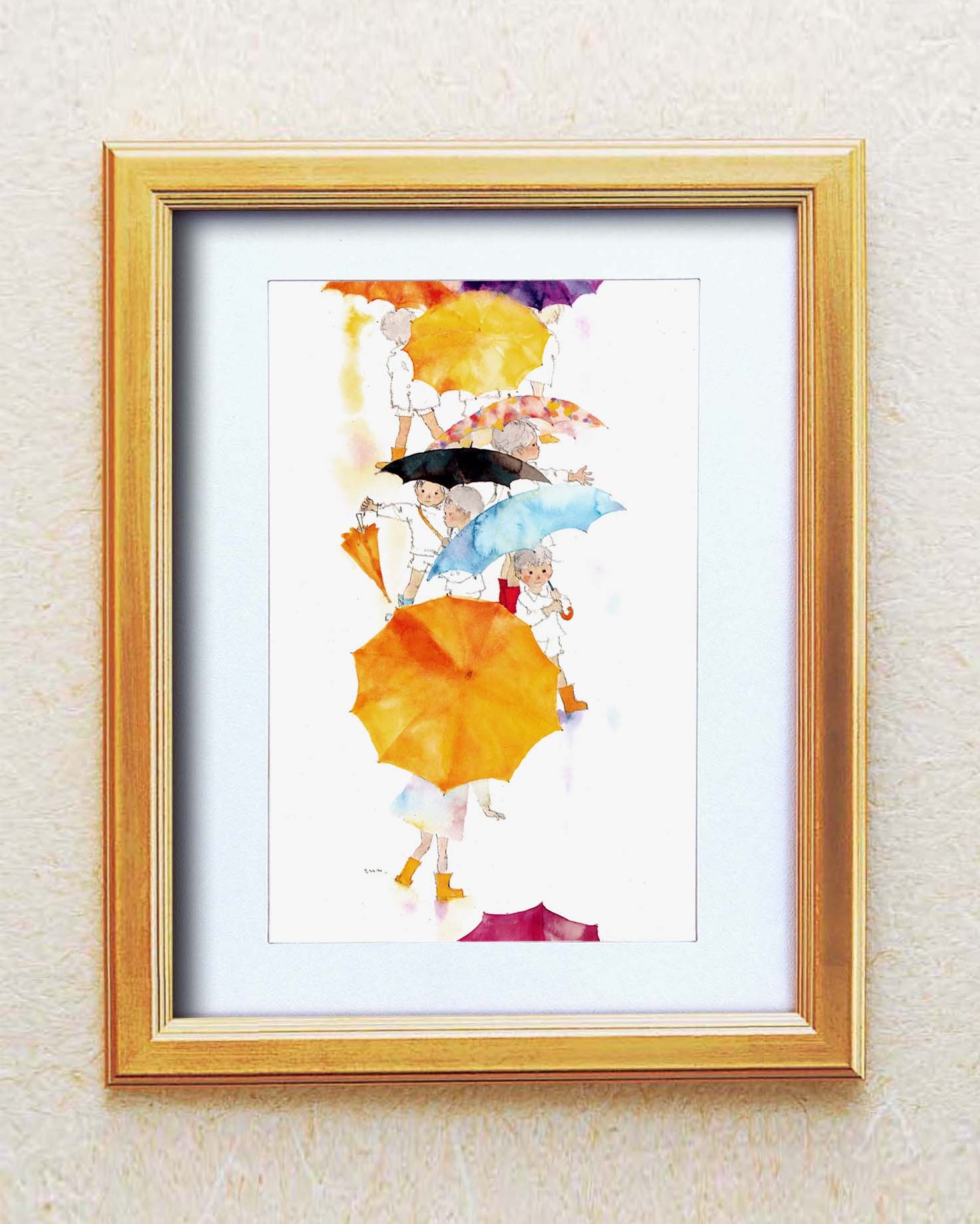 Amazon.co.jp: 【いわさきちひろの世界】ゴールドフレーム