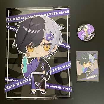 Amazon.co.jp: AMPTAK×COLORS グッズ まぜ太 缶バッジ カード クリア