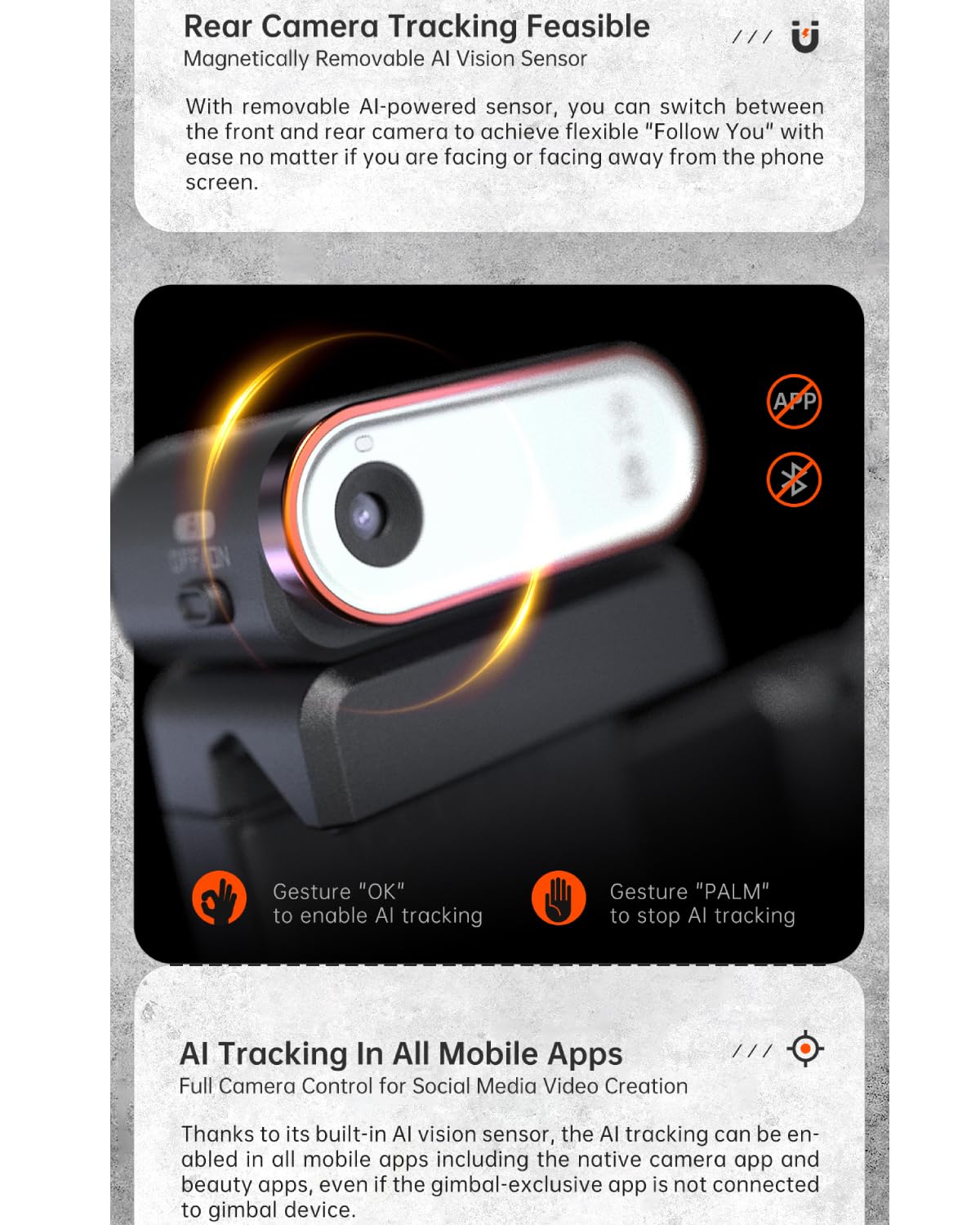 Amazon.co.jp: hohem M6 Kit スマートフォンジンバルスタビライザー