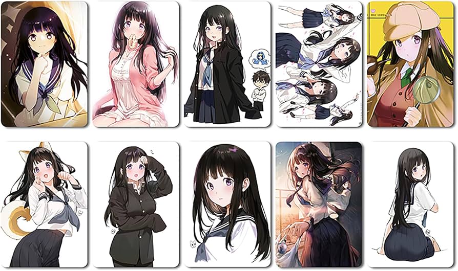 Amazon.co.jp: 氷菓 icカードステッカー セット シール 千反田 える 折