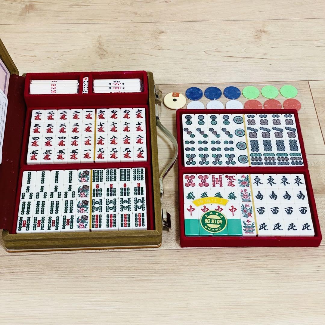 Amazon | ミズノ丸一 牌 麻雀牌 背緑牌 丸一家紋牌 トランプ証紙付