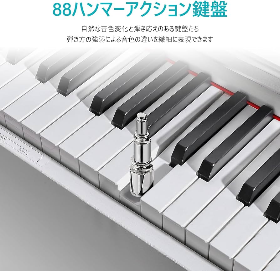 Amazon | ZHRUNS 電子ピアノ 88鍵盤 ハンマーアクション鍵盤 ピアノ