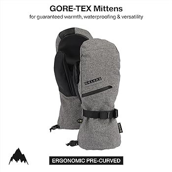 Amazon.com : Burton Men's Gore-TEX Mittens, Gray Heather, XS