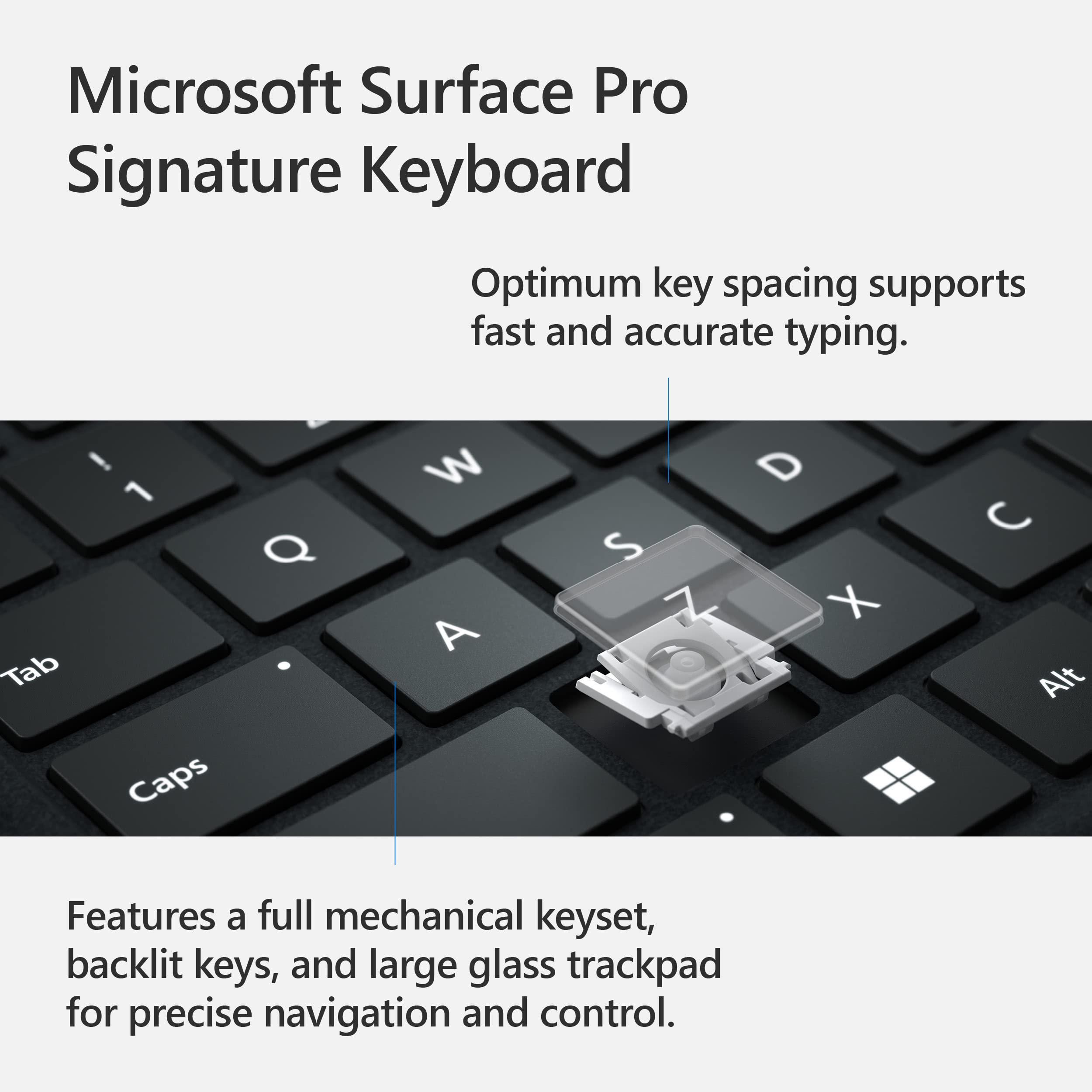 Amazon | Microsoft Surface Pro Signature キーボード バックライト