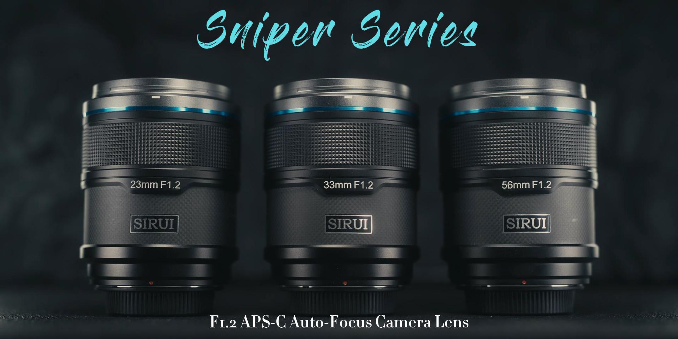 Amazon.com : SIRUI Sniper Autofocus Lens Set, 23mm, 33mm, 56mm, F1
