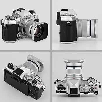 Amazon | Haoge LH-OM45-W メタルスクエアレンズフード Olympus M