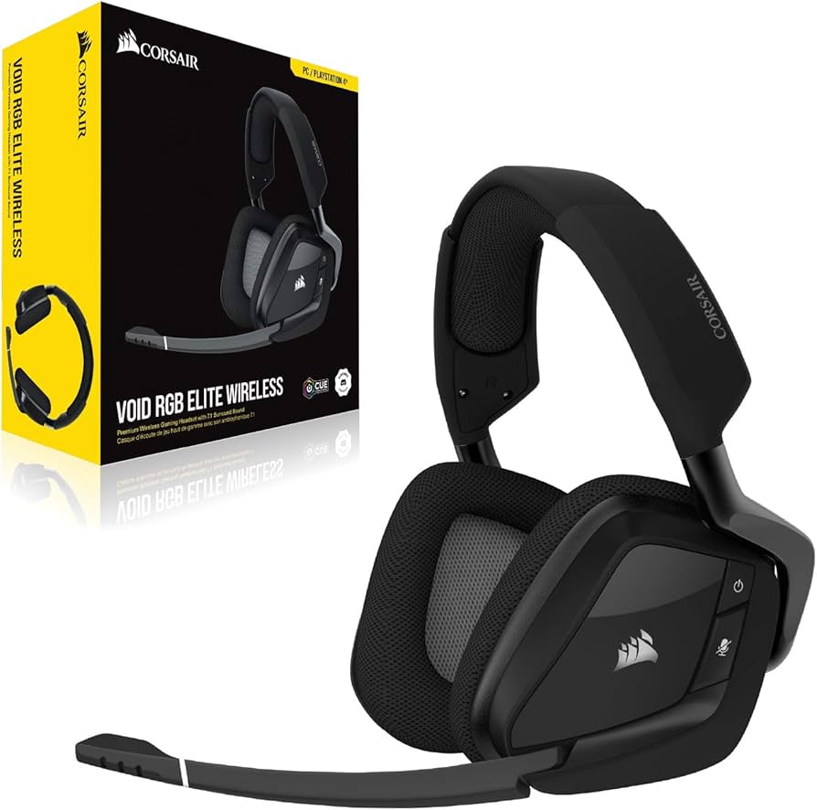CORSAIR Void RGB Elite Wireless Gaming Headset – 7.1 Surround