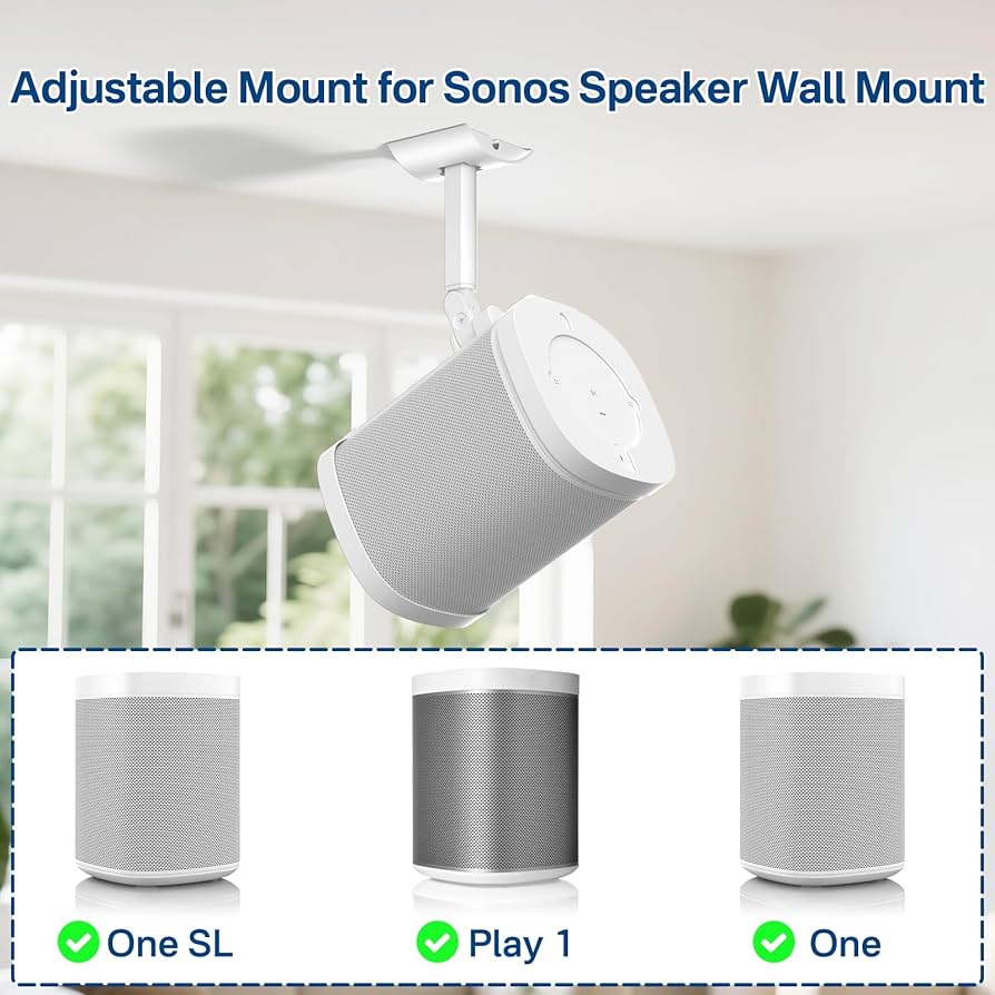 Amazon.com: notiela Angle Adjustable Speaker Wall Mount for Sonos