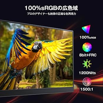 Amazon.co.jp: 【Amazon限定ブランド】KOOLYFUL 4K モバイルモニター
