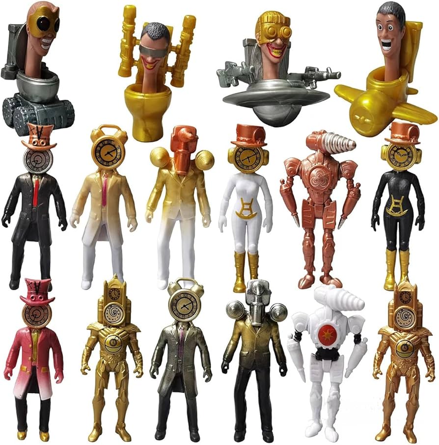 Amazon.co.jp: スキビッドバトルアクションフィギュア16個セット