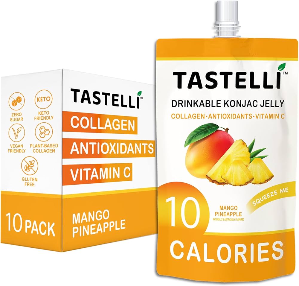 Amazon.com: Tastelli Konjac Jelly Infused with Collagen & Vitamin