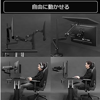 Amazon.co.jp: Bauhutte (バウヒュッテ) ロング モニターアーム GS