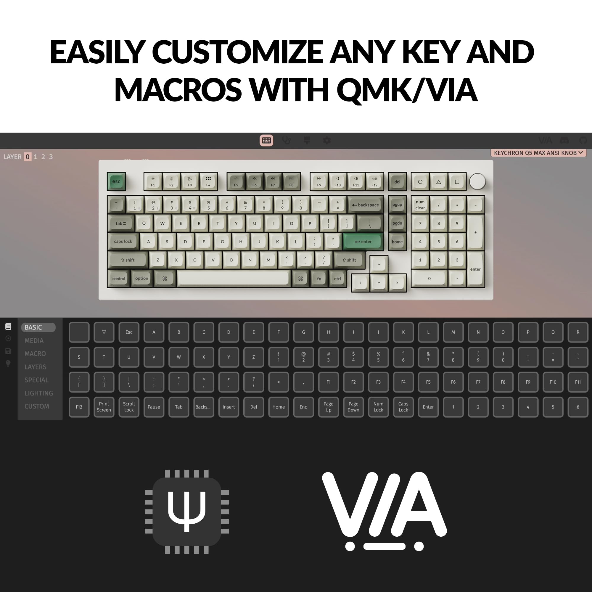 Amazon | Keychron Q5 Max ワイヤレス カスタム メカニカル キーボード