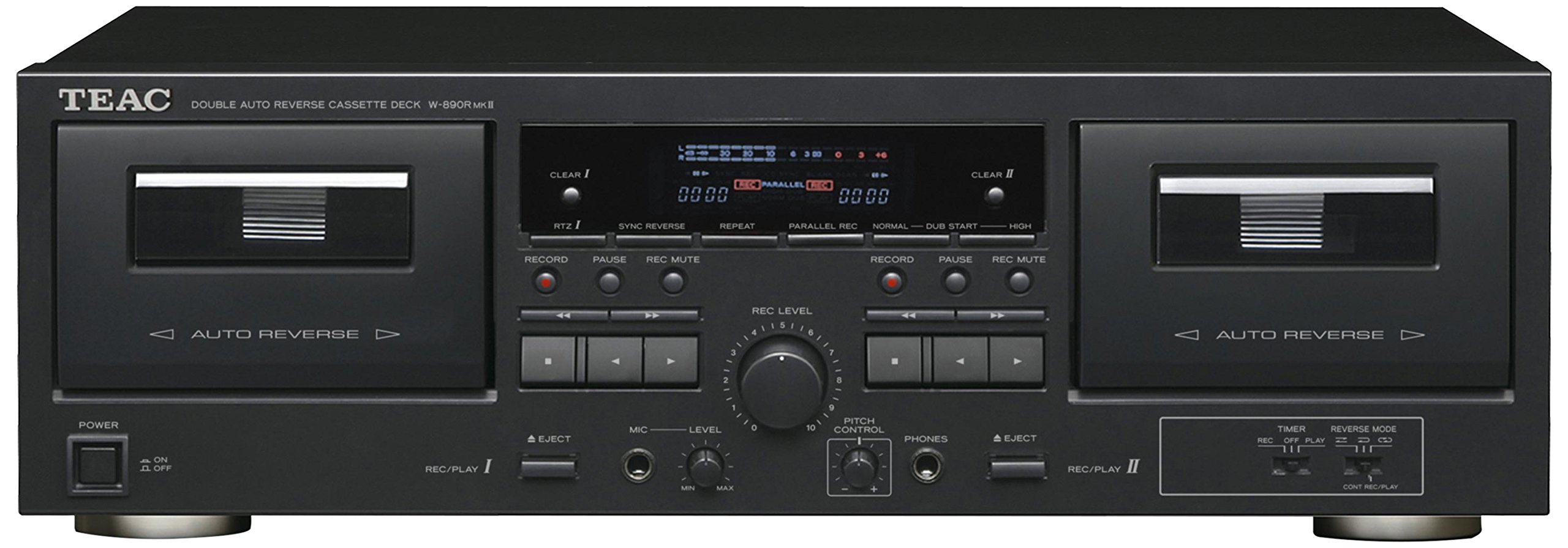 Amazon.co.jp: TEAC カセットデッキ ダブルオートリバース ブラック W