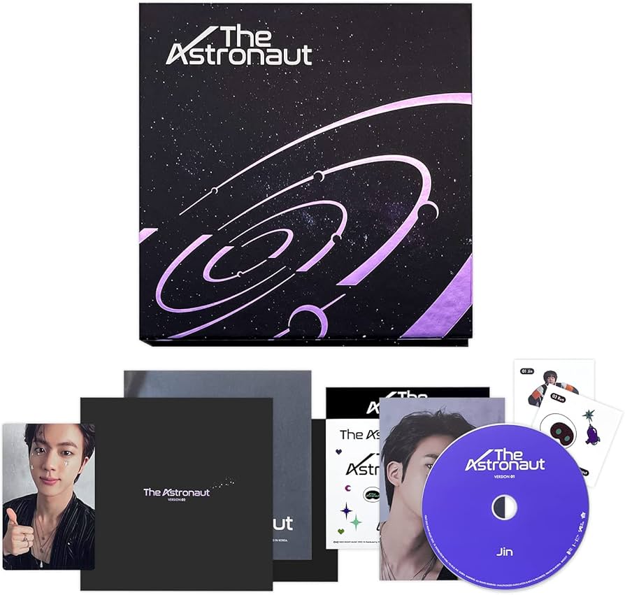Amazon.com: JIN of BTS - [The Astronaut] (VERSION 01) Out Cover +
