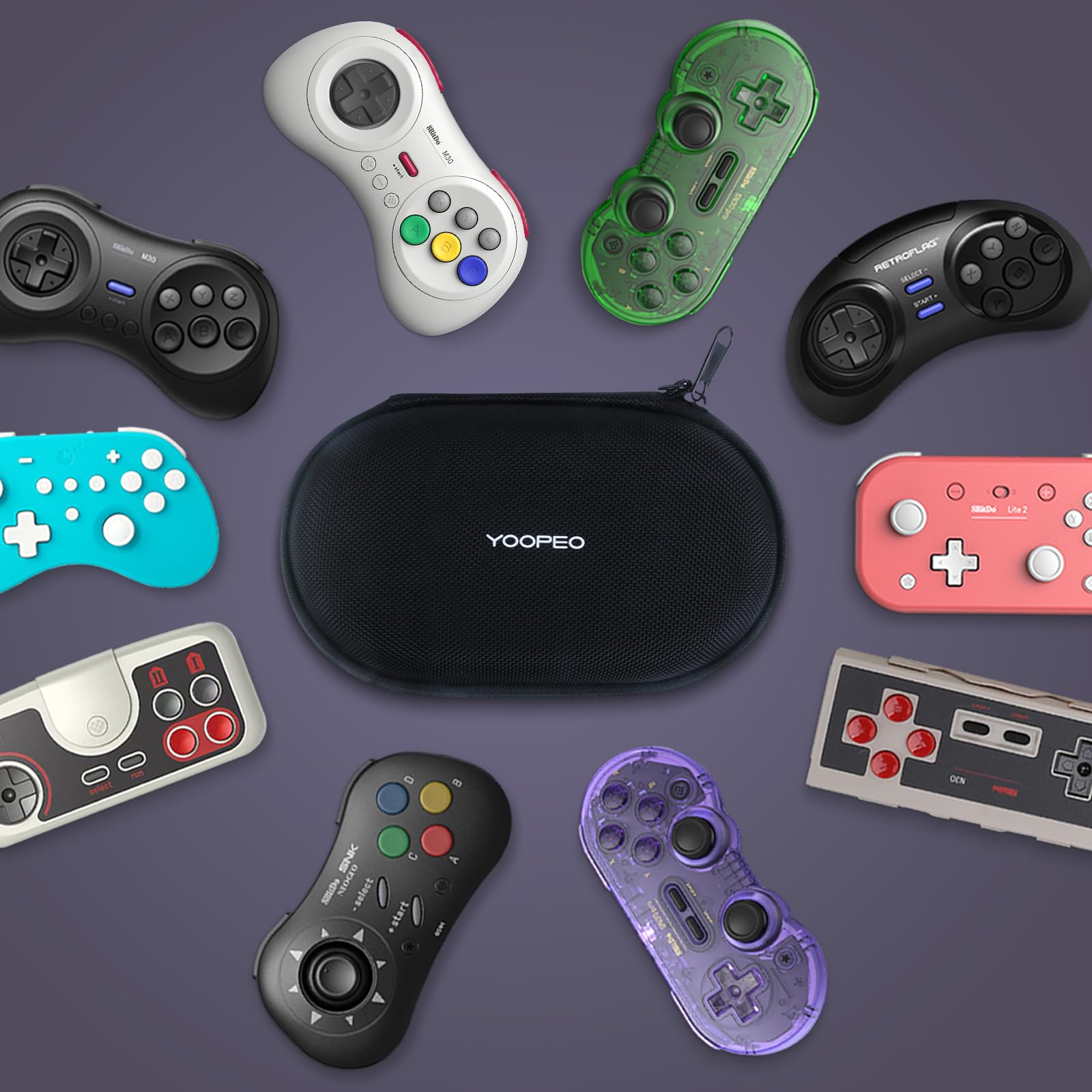 Amazon.com: AKNES Hard Shell Controller Travel Case - Fits 8BitDo