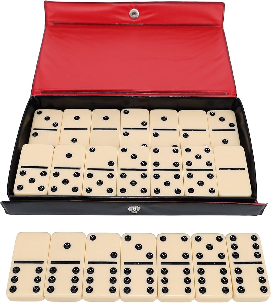 Amazon.com: WE Games Club Size Double Six Ivory Dominoes in Vinyl