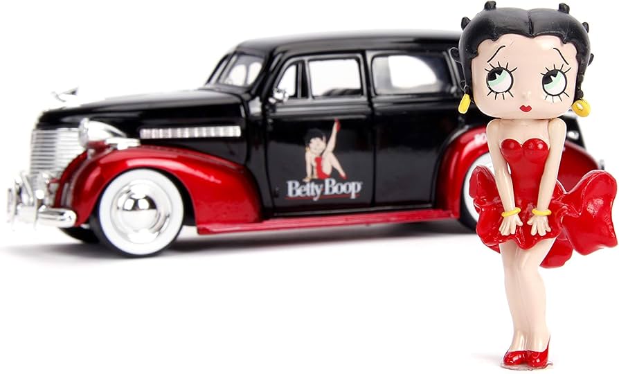 Amazon.com: Jada Toys Hollywood Rides Betty Boop & 1939 Chevy