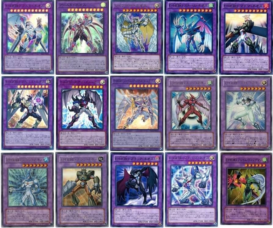 Amazon.co.jp: E・HERO ネオスデッキ 構築済みデッキ スリーブ付き E