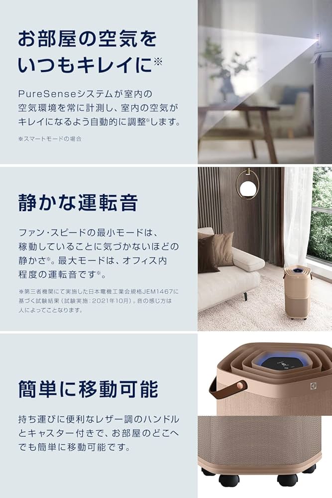 Amazon.co.jp: エレクトロラックス PureA9.2 空気清浄機 360度吸引 高