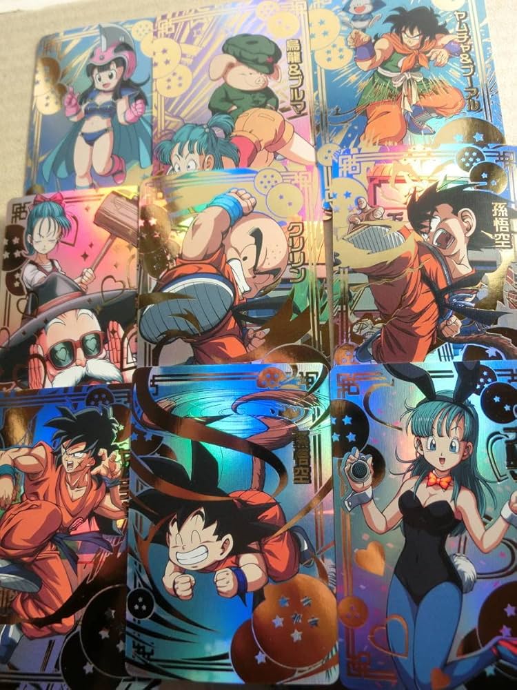 Amazon.co.jp: ドラゴンボール ホロ カード 9枚セット 孫悟空 ブルマ