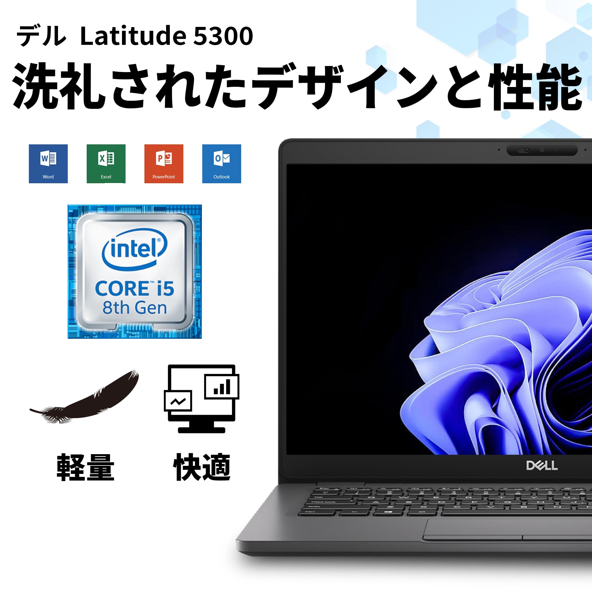 Amazon.co.jp: 【整備済み品】デル Latitude 5300 ノートパソコン DELL